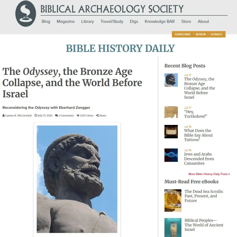 Biblical Archaeology Review online – USA