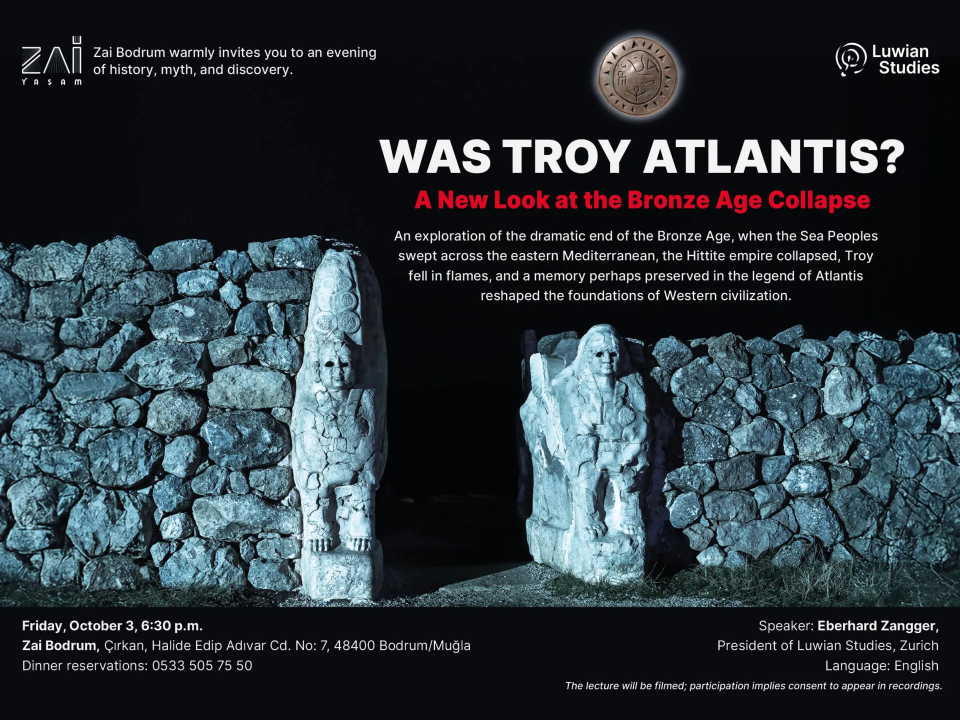 Lecture by Eberhard Zangger in Zai Bodrum