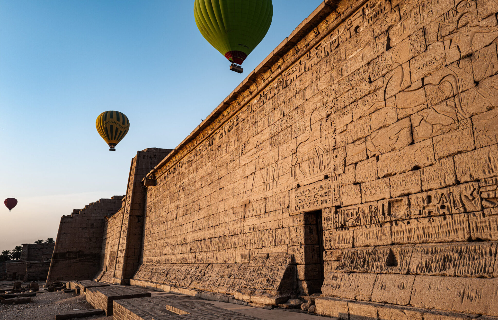The mortuary temple of Ramesses III in Medinet Habu